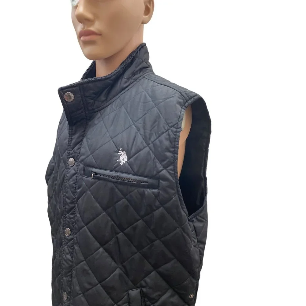 Men’s Polo black vest size L beautiful  SKU 891 - Picture 5 of 12